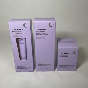 Global Beauty Calming Nighttime Eye Cream, Skin Cream, Recovery Facial Serum